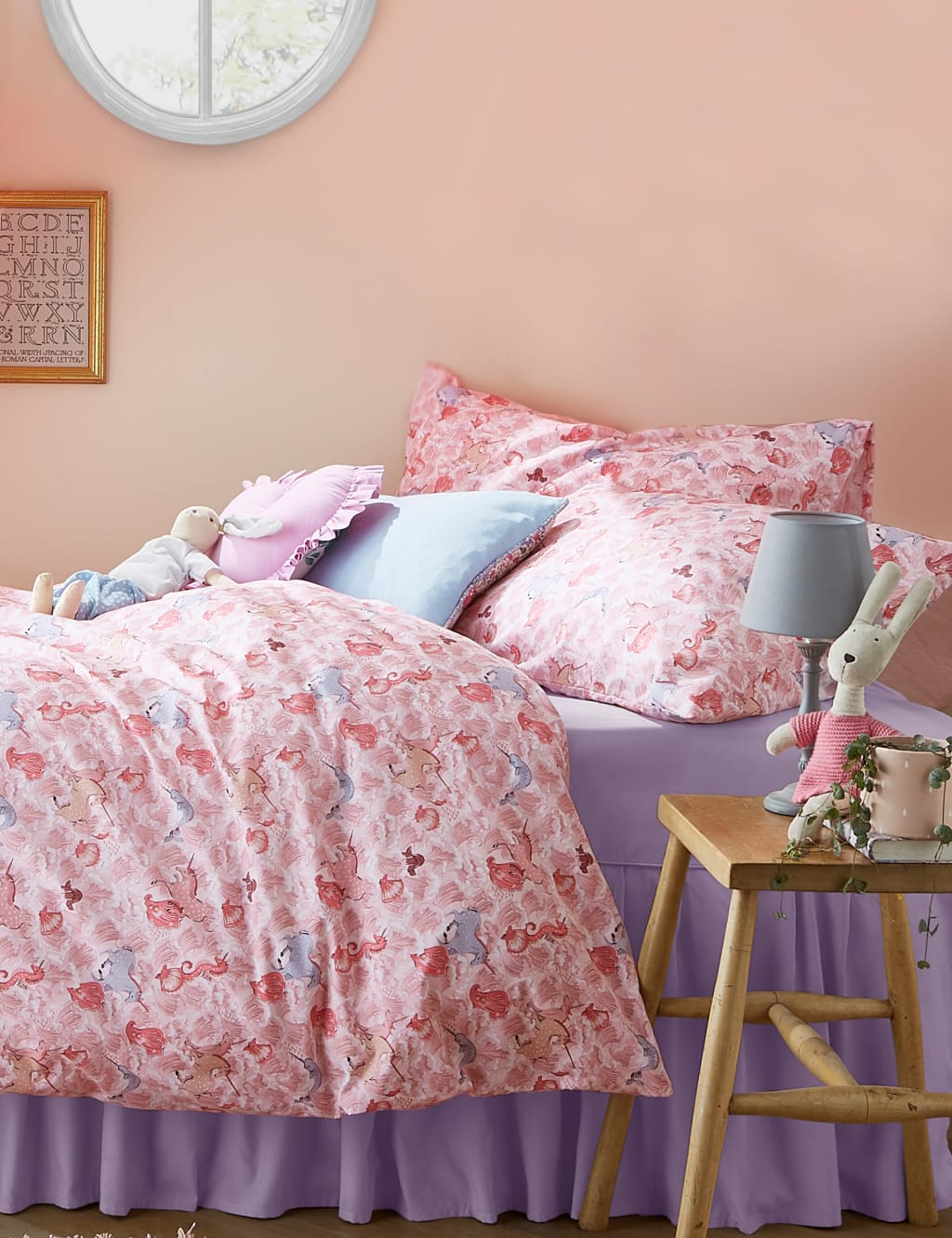 Pure Cotton Unicorn Waves Bedding Set
