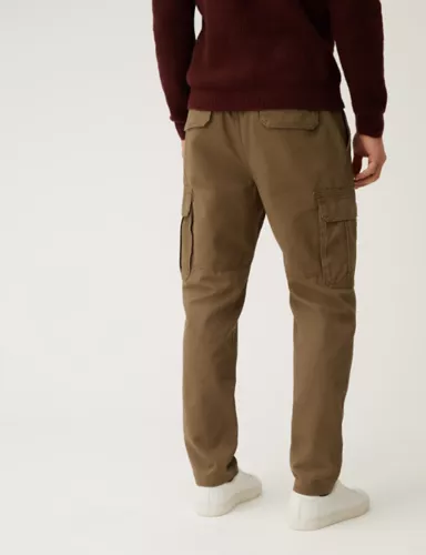 Pure Cotton Utility Cargo Trousers 4 of 5