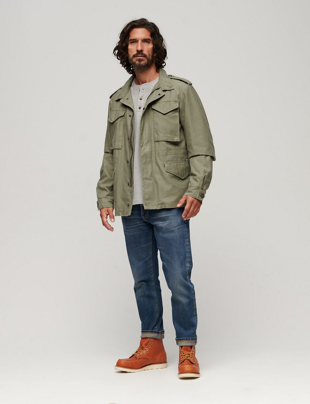 Pure Cotton Utility Jacket 3 of 4
