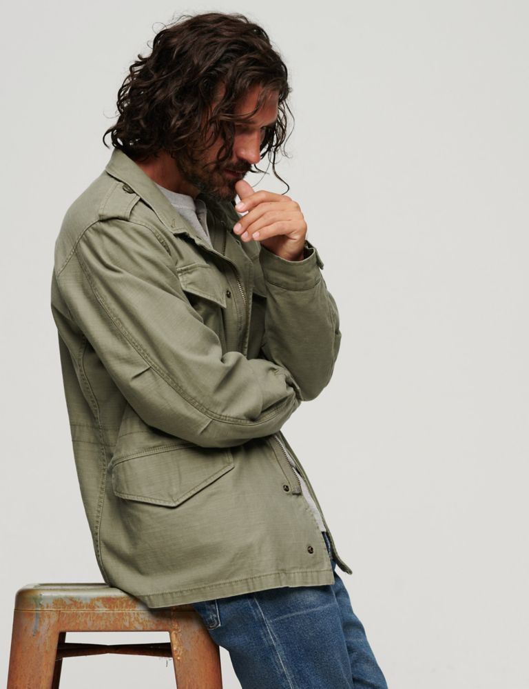 Pure Cotton Utility Jacket 4 of 4