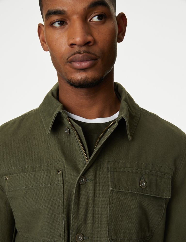 Pure Cotton Utility Jacket 3 of 7