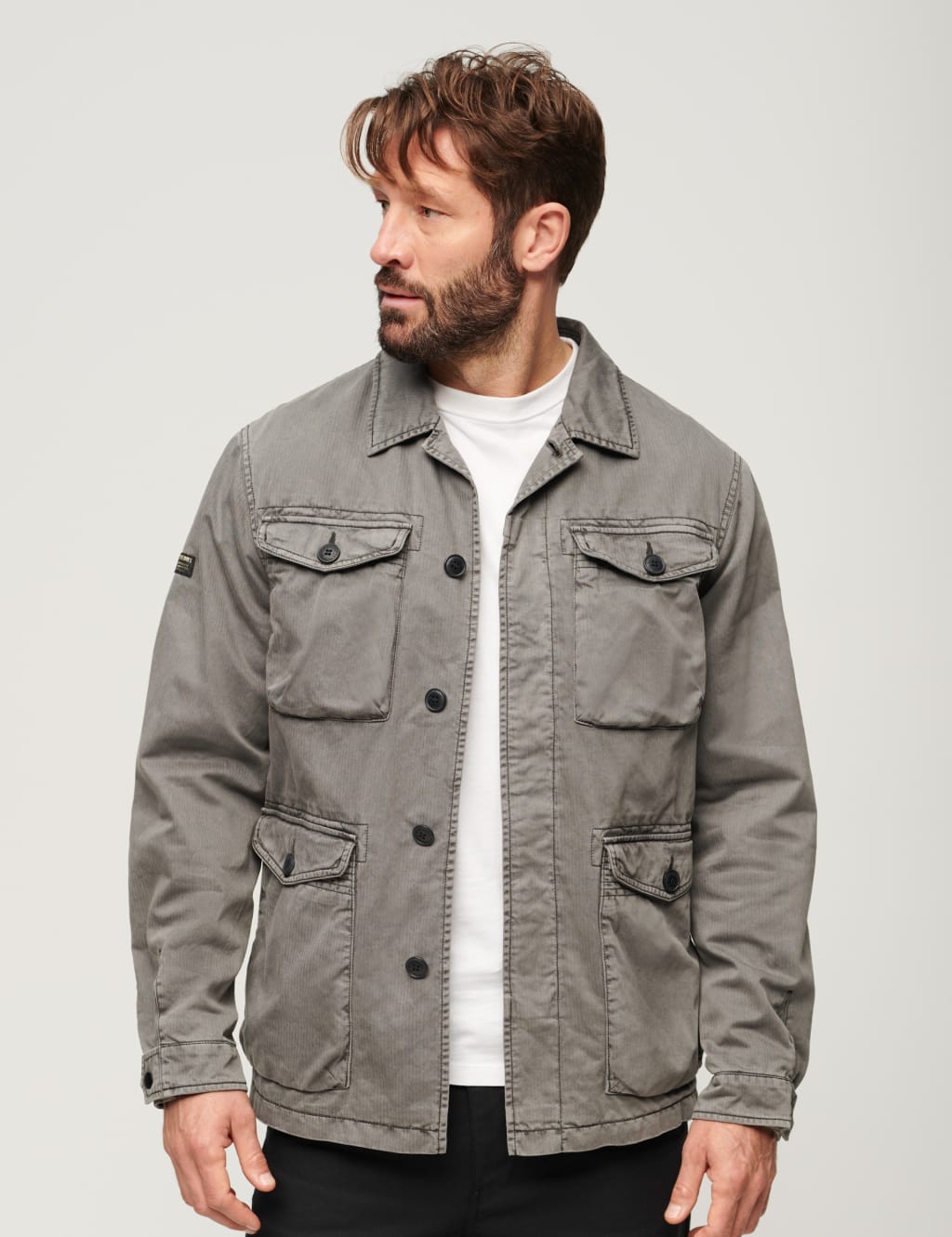 Pure Cotton Utility Jacket Superdry M&S
