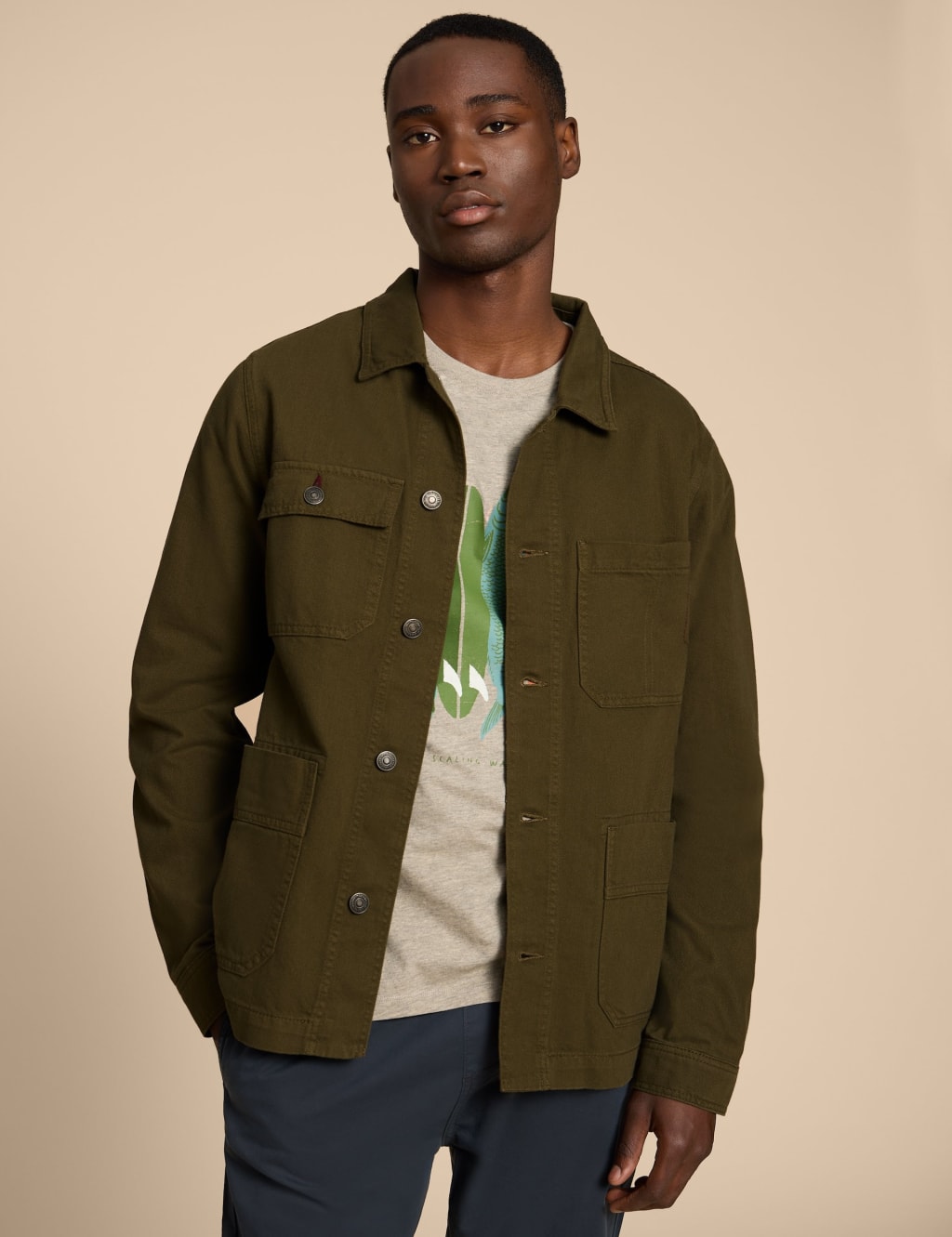 Pure Cotton Utility Jacket