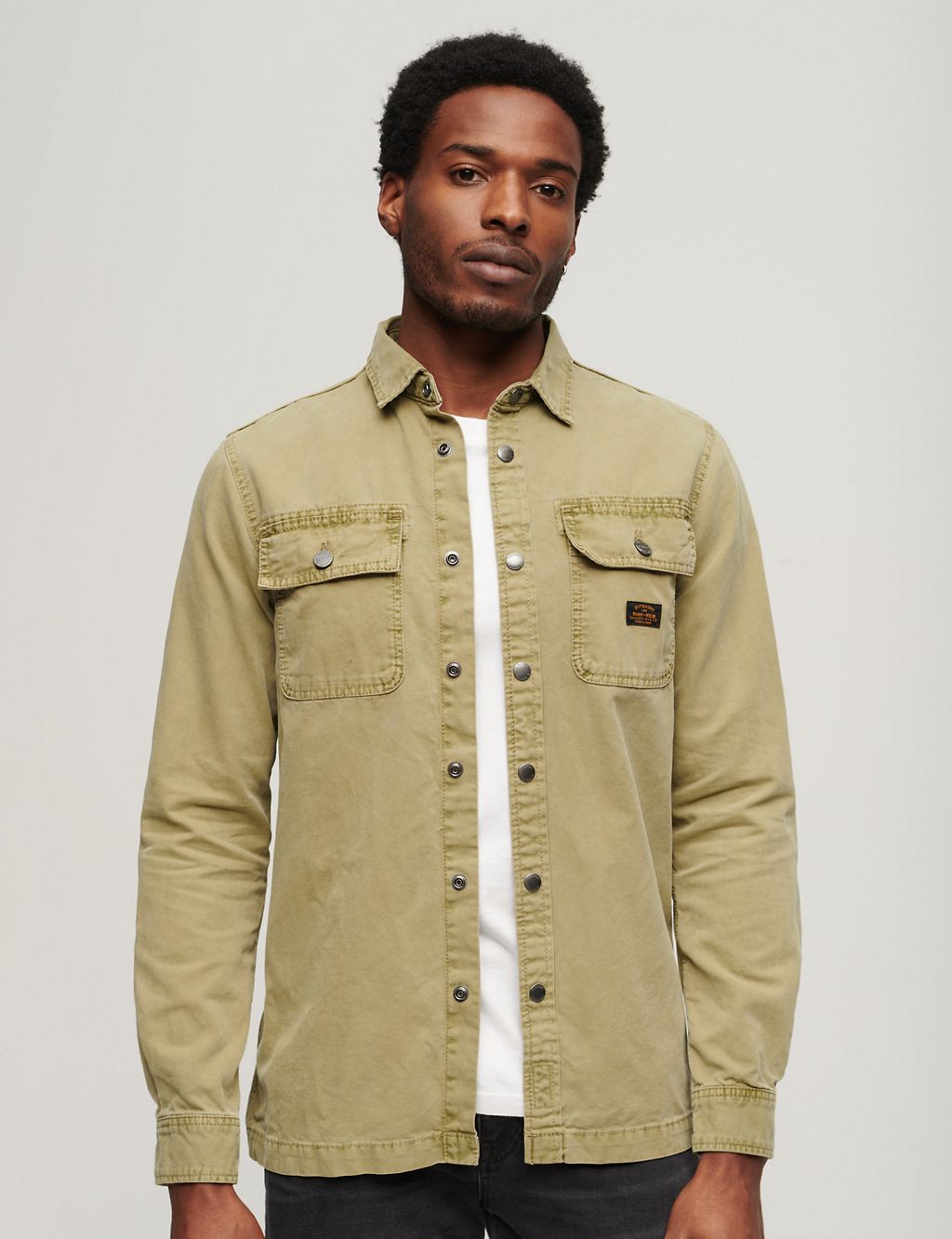 Pure Cotton Utility Overshirt 3 of 4
