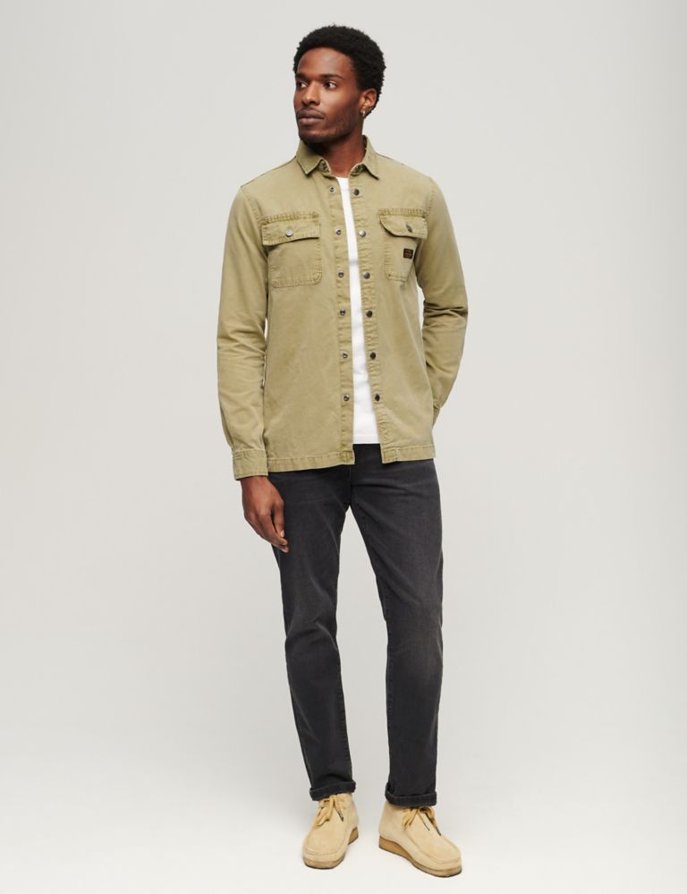Pure Cotton Utility Overshirt 2 of 4