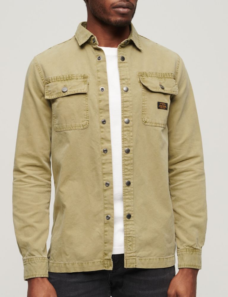 Pure Cotton Utility Overshirt 4 of 4