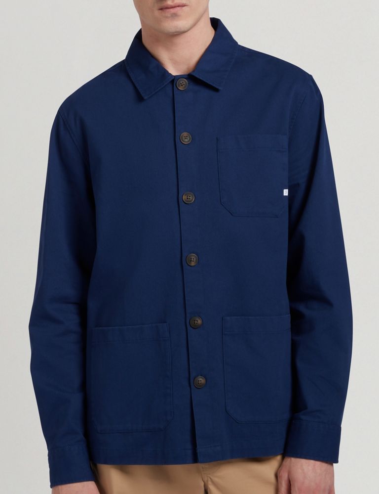 Pure Cotton Utility Overshirt 1 of 3