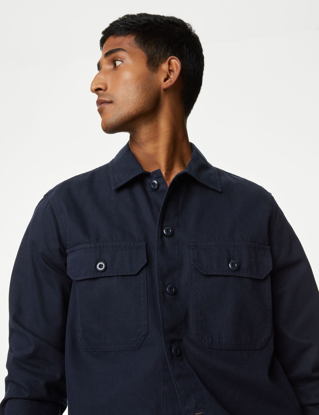 Pure Cotton Utility Overshirt 3 of 6