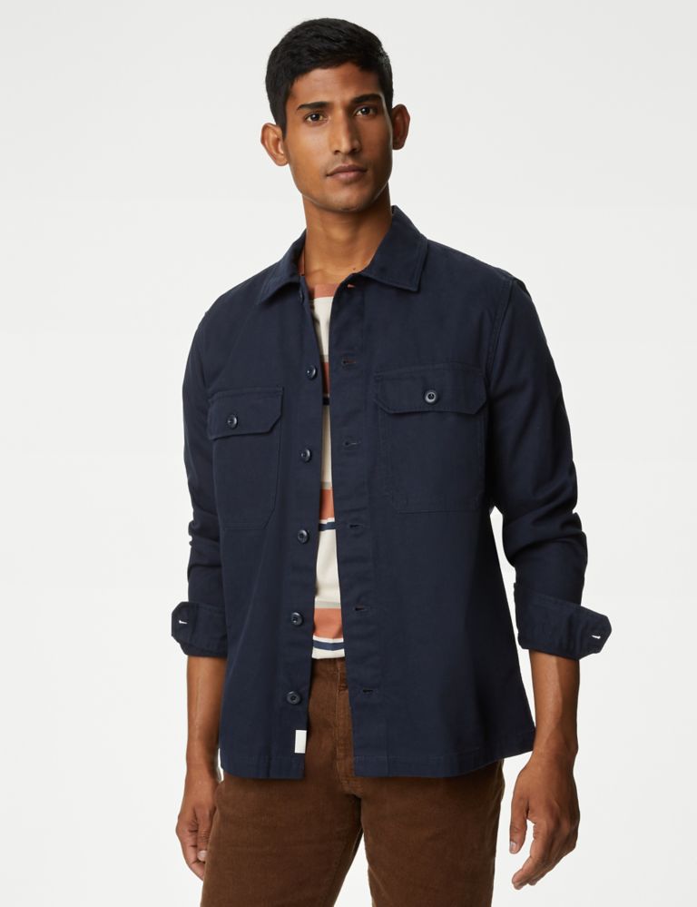Pure Cotton Utility Overshirt 4 of 6