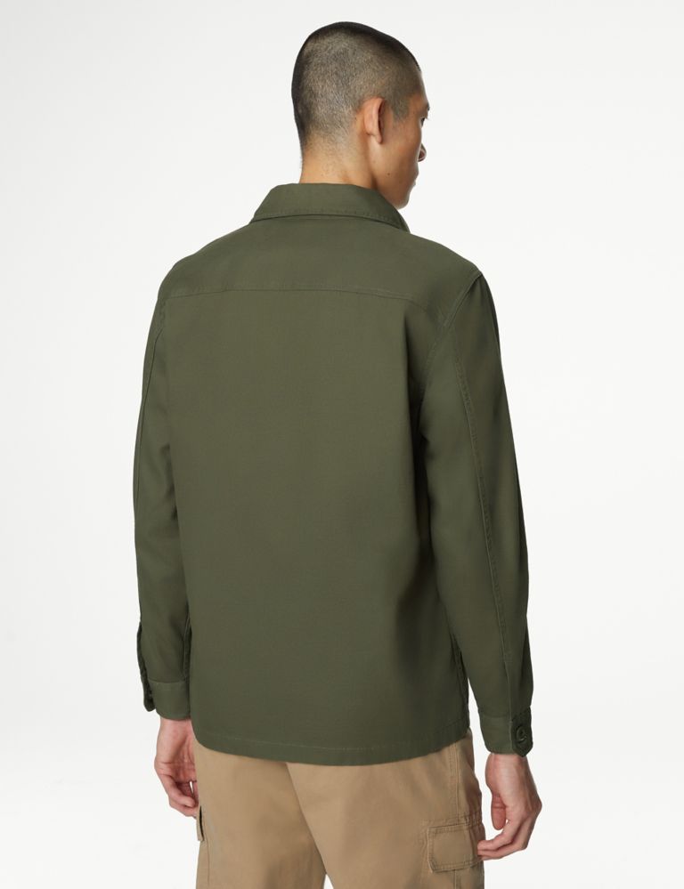Pure Cotton Utility Overshirt 6 of 9
