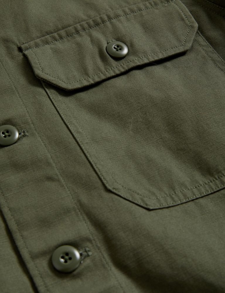 Pure Cotton Utility Overshirt 9 of 9