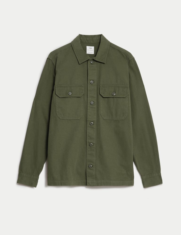 Pure Cotton Utility Overshirt 3 of 9