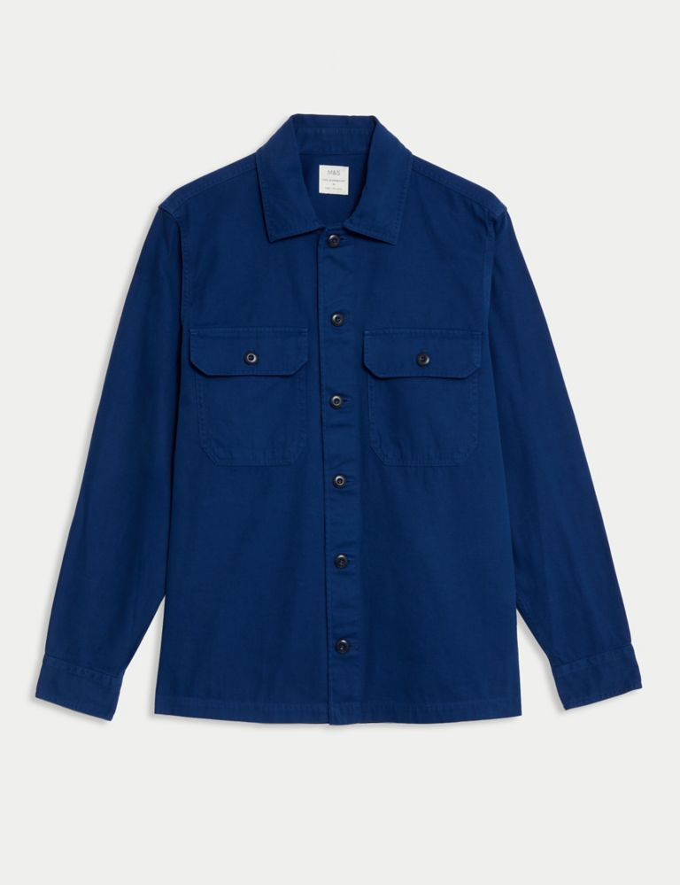 Pure Cotton Utility Overshirt 2 of 6