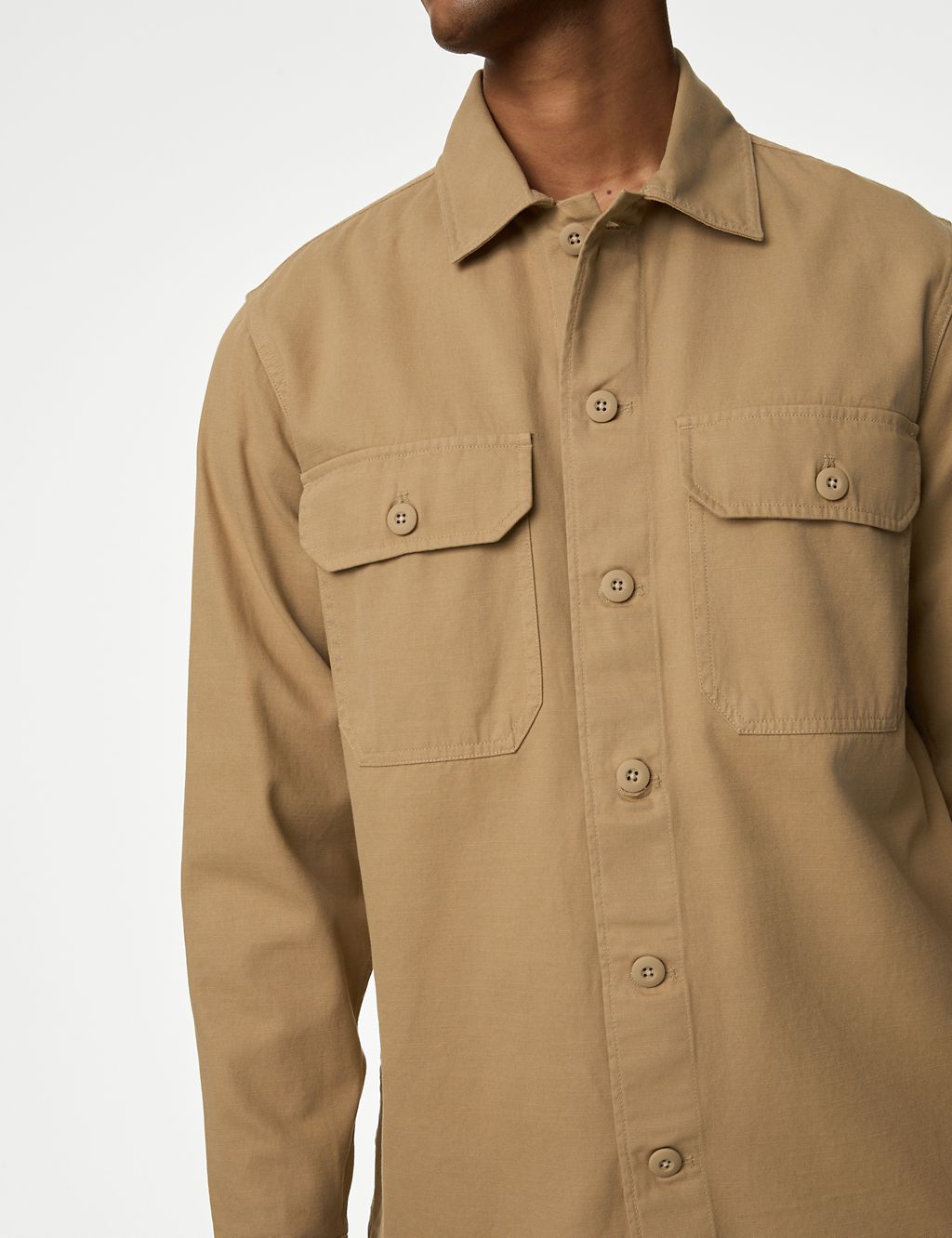 Pure Cotton Utility Overshirt 7 of 7
