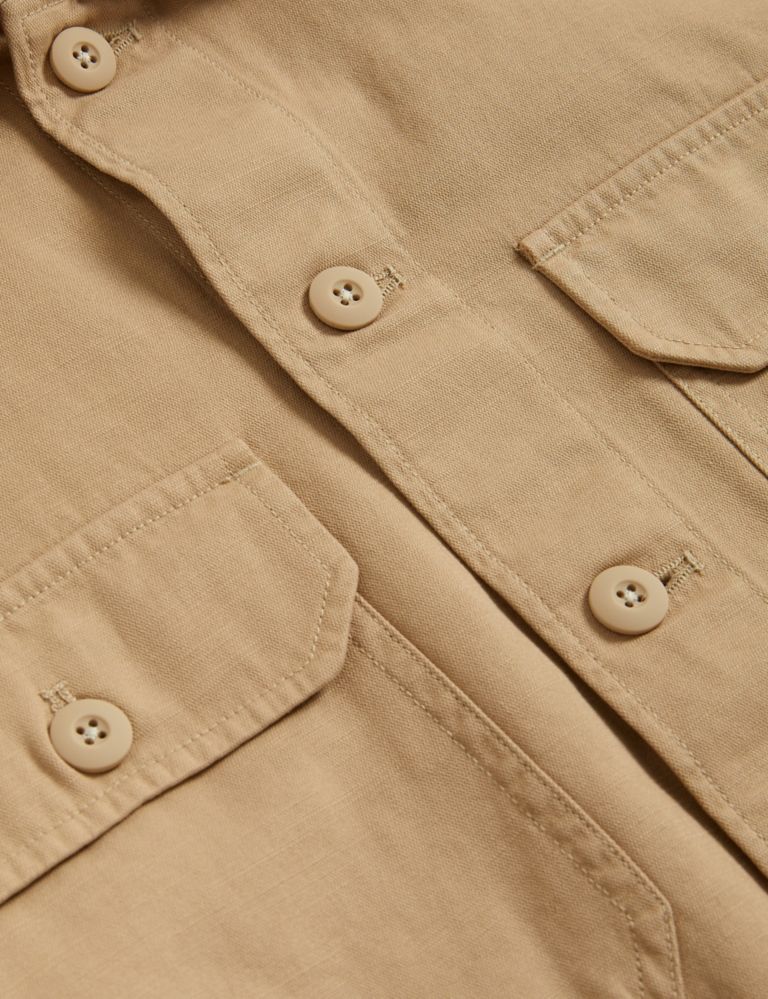 Pure Cotton Utility Overshirt 7 of 7
