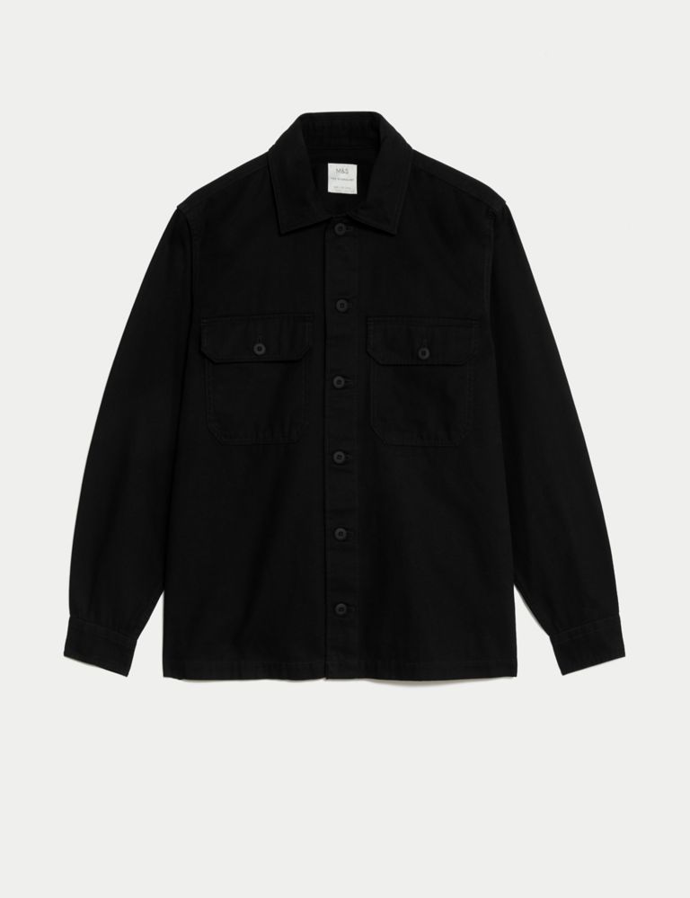 Pure Cotton Utility Overshirt 2 of 6