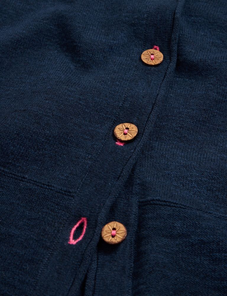 Pure Cotton V-Neck Button-Through Cardigan 6 of 6