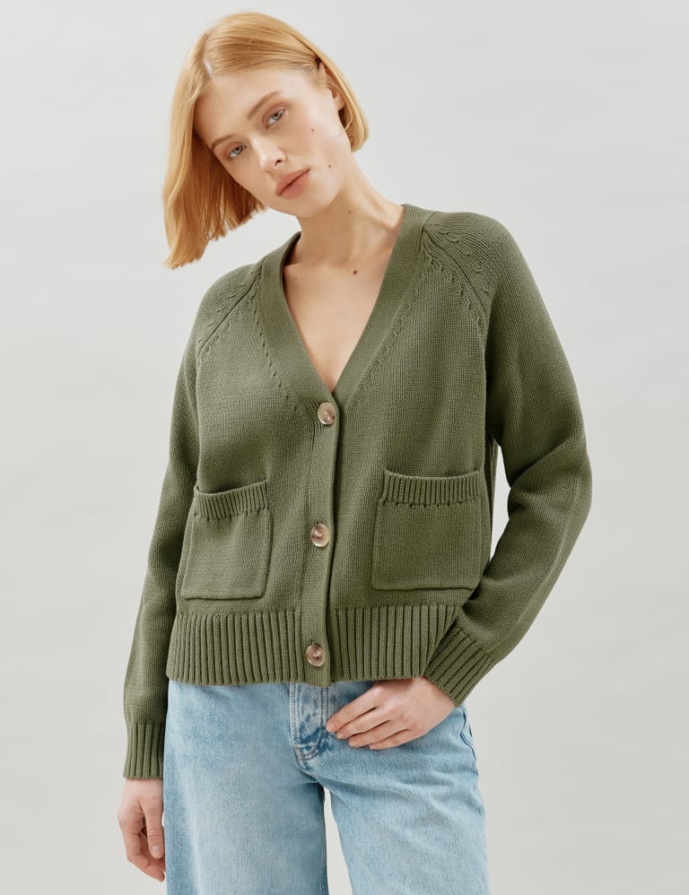 M&s green sale cardigan