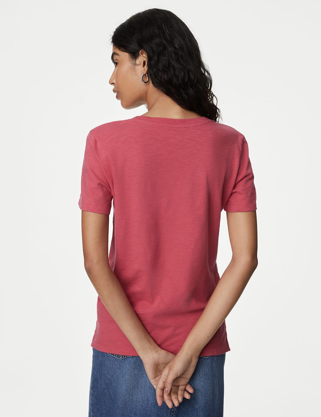 Pure Cotton V-Neck Everyday Fit T-Shirt 5 of 5