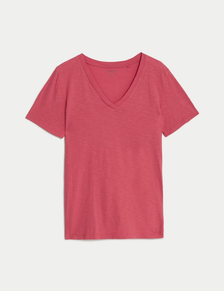 Pure Cotton V-Neck Everyday Fit T-Shirt 2 of 5