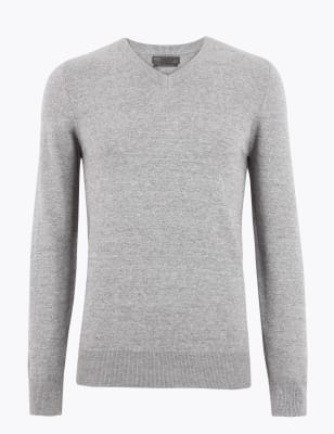 m&s v neck jumper mens