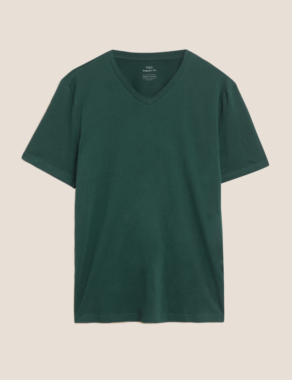 Pure Cotton V-Neck T-Shirt 1 of 1