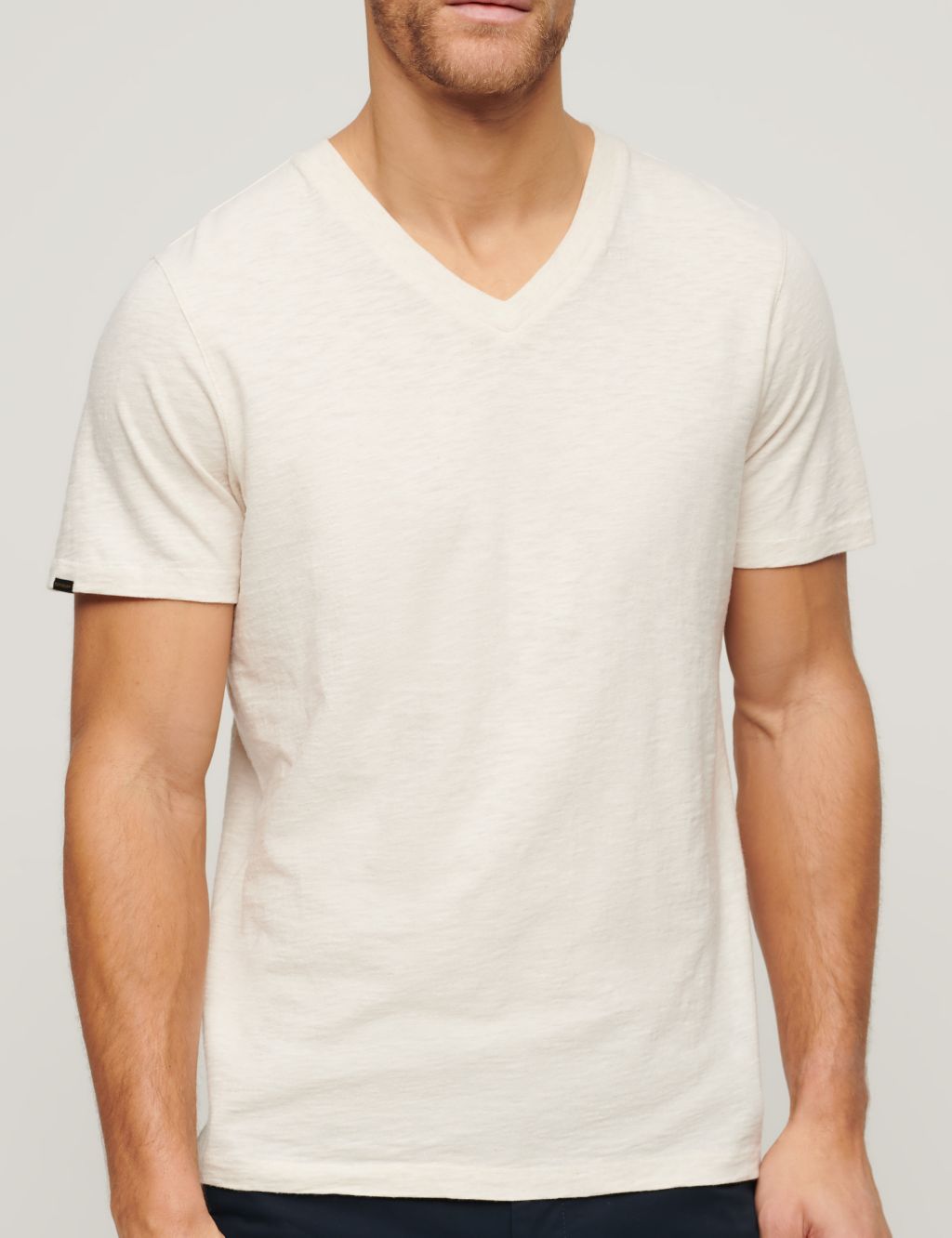 Pure Cotton V-Neck T-Shirt 4 of 6