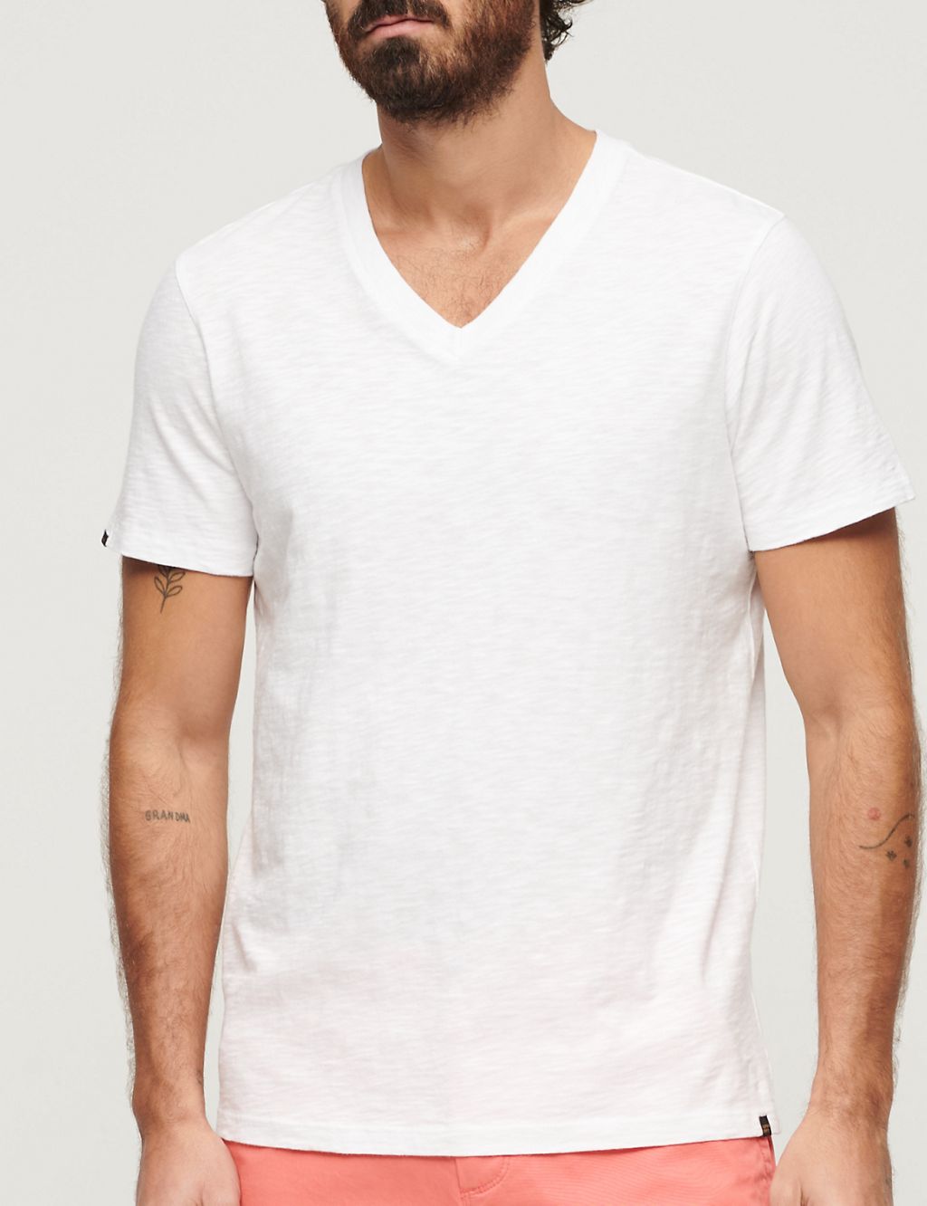 Pure Cotton V-Neck T-Shirt 4 of 5