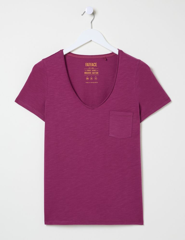 Pure Cotton V-Neck T-Shirt 1 of 1