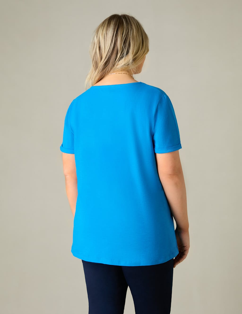 Pure Cotton V-Neck T-Shirt | Live Unlimited London | M&S