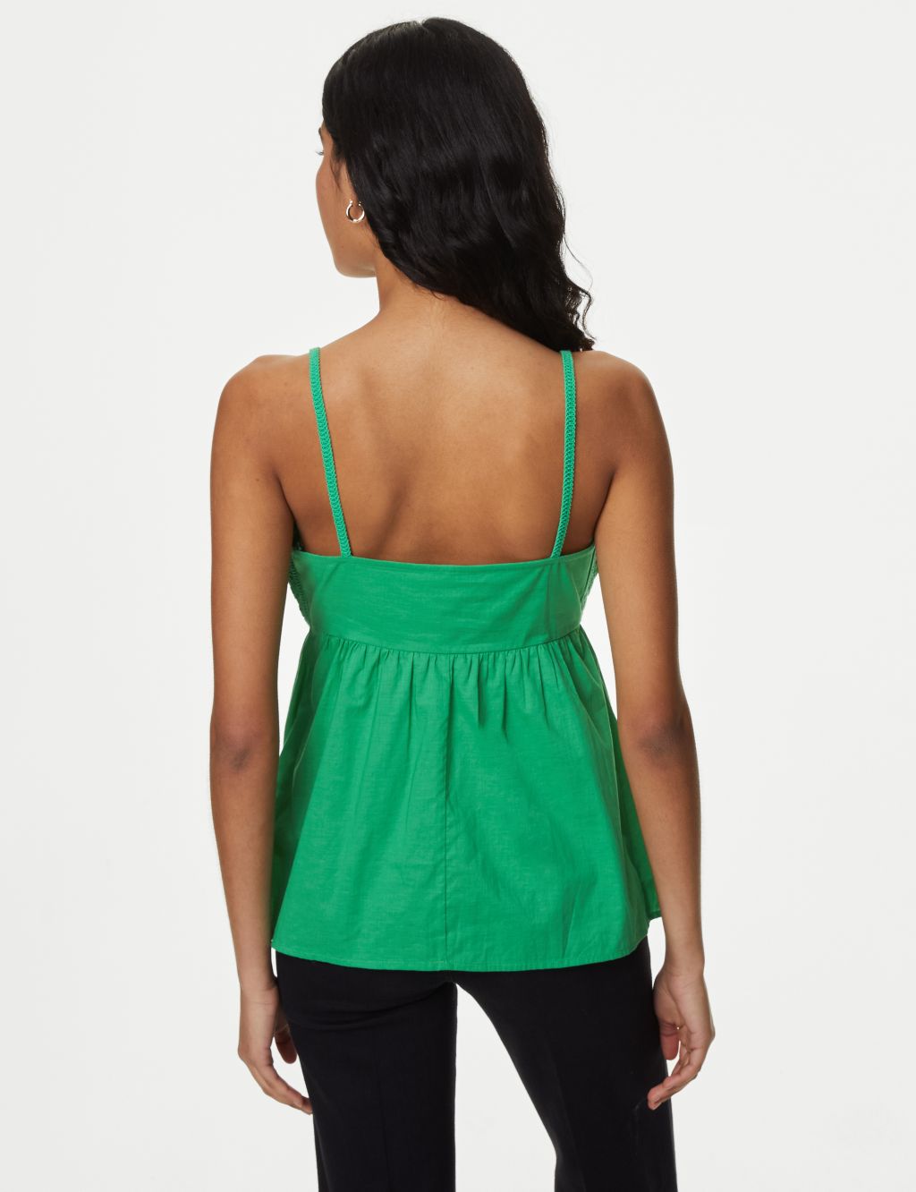 Pure Cotton V-Neck Textured Cami Top 5 of 5