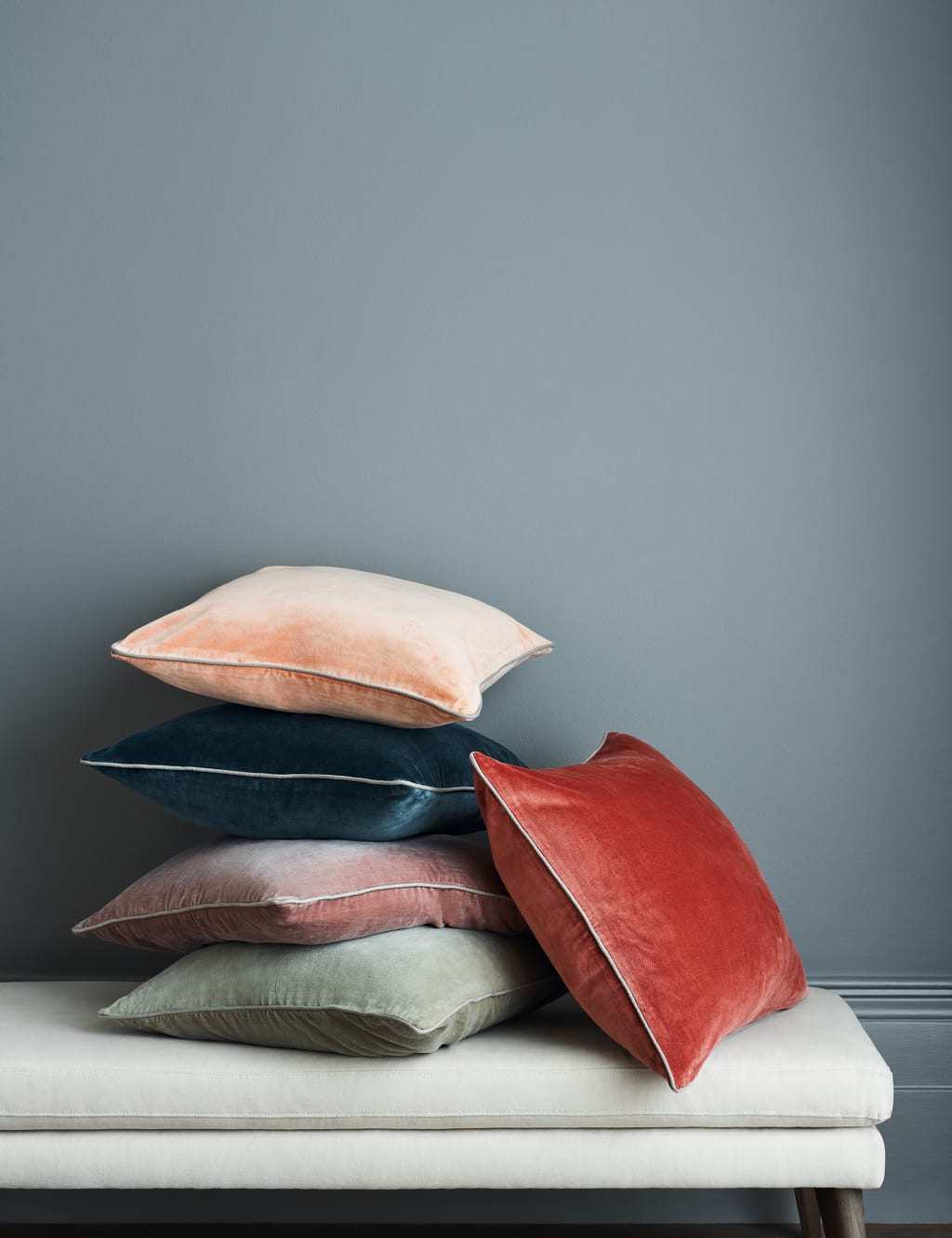 Pure Cotton Velvet Cushion 5 of 5