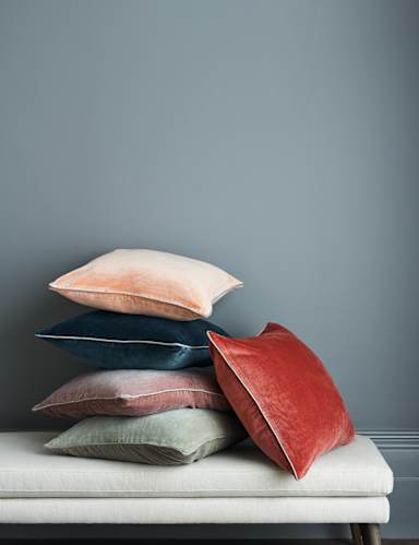 Pure Cotton Velvet Cushion 5 of 5