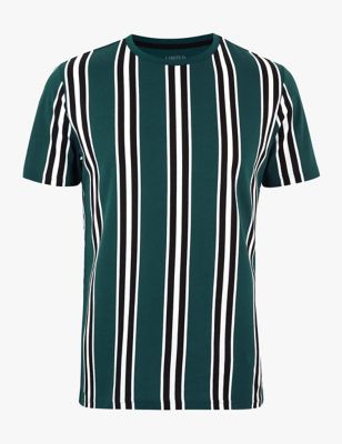 Pure Cotton Vertical Striped T-Shirt | Limited Edition | M&S