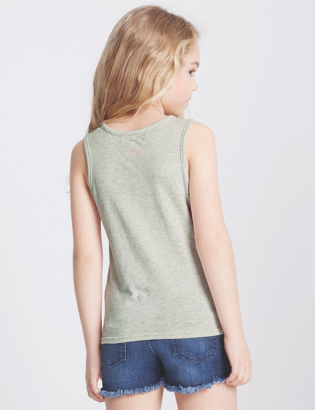 Pure Cotton Vest Top (3-14 Years) 2 of 5