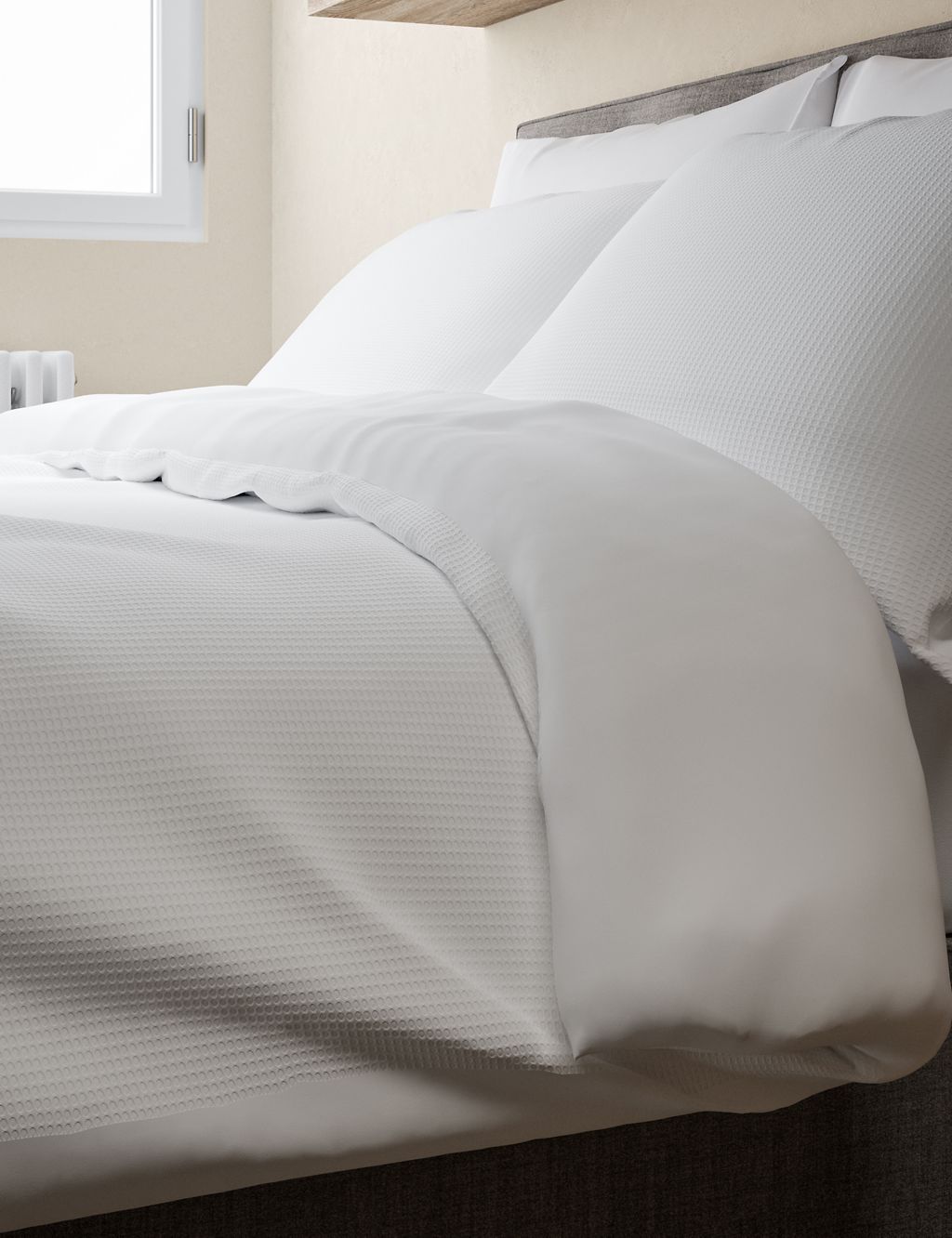 Pure Cotton Waffle Bedding Set 2 of 4
