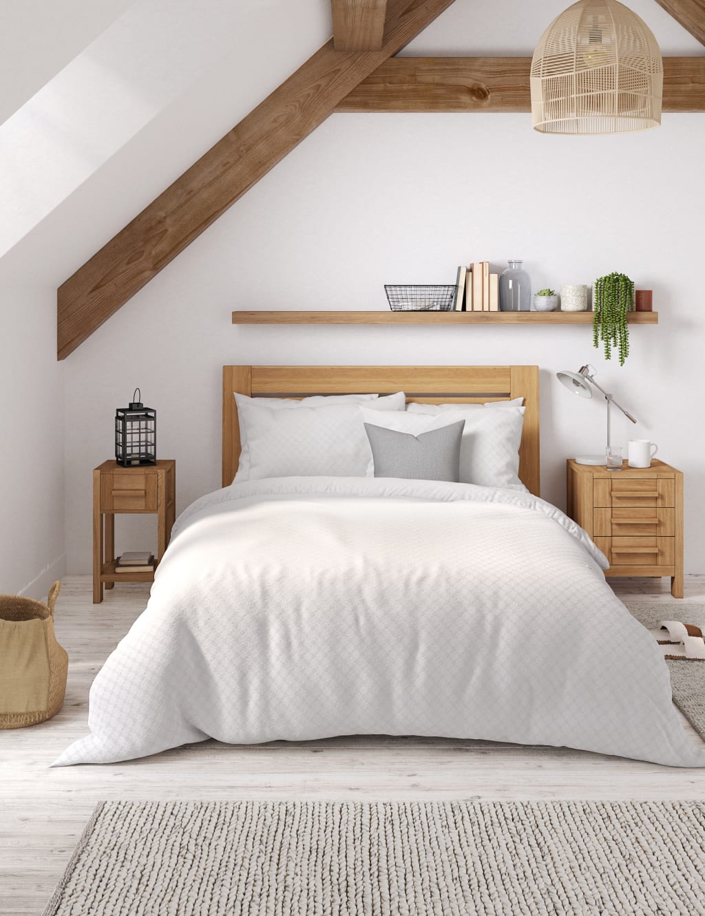 Pure Cotton Waffle Bedding Set 2 of 6