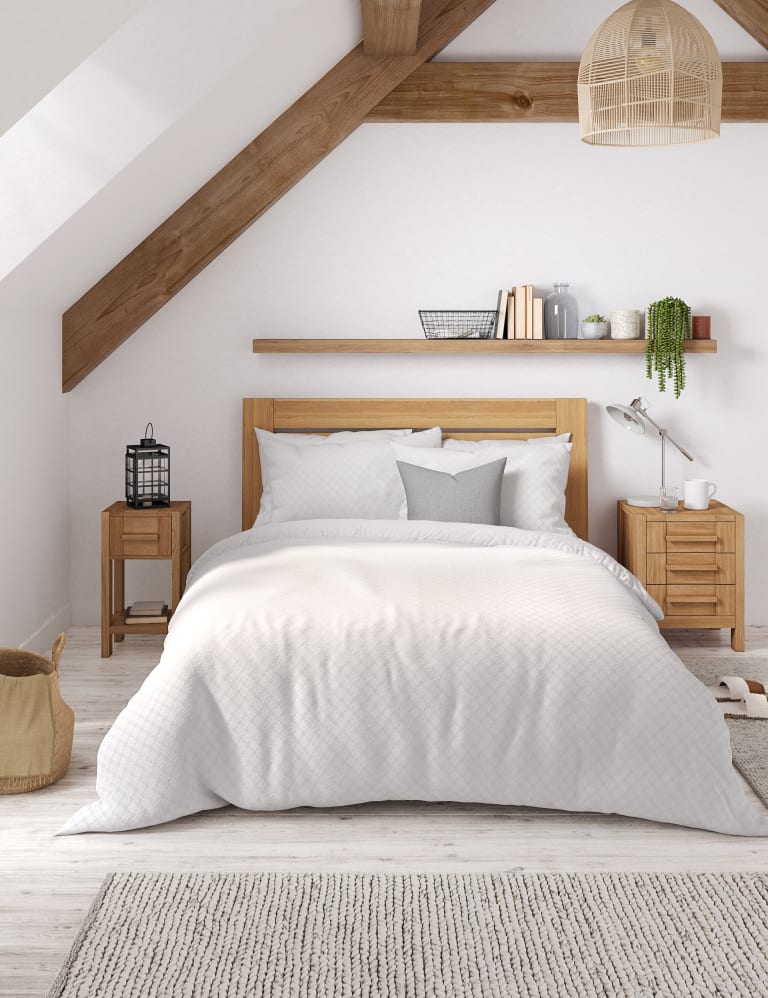 Pure Cotton Waffle Bedding Set M&S Collection M&S