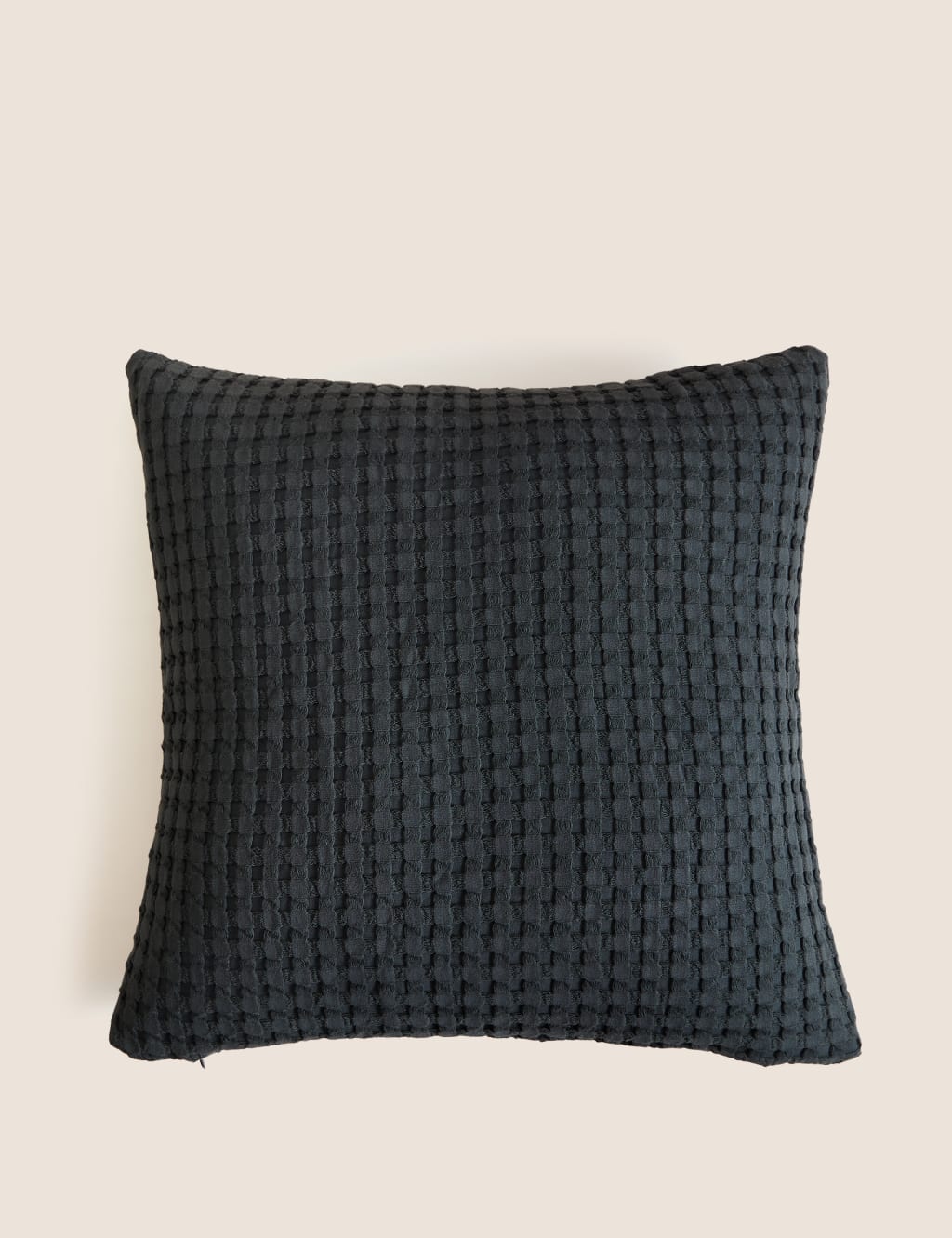 Pure Cotton Waffle Cushion M&S Collection M&S