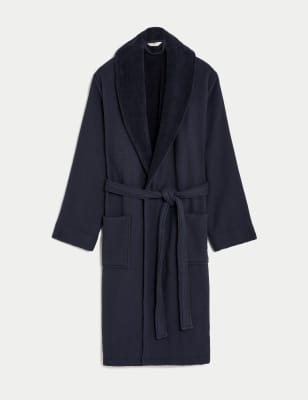 Pure Cotton Waffle Dressing Gown M S Collection M S