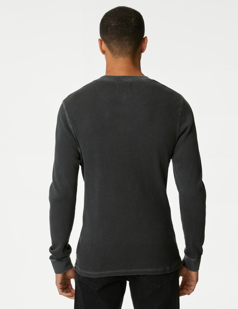 Under armour long sleeve waffle henley discount