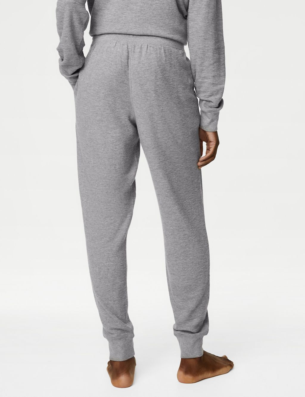 Pure Cotton Waffle Jogger Bottoms 5 of 5