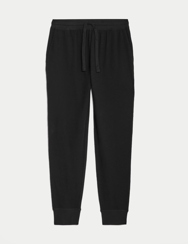 Pure Cotton Waffle Jogger Bottoms 2 of 5