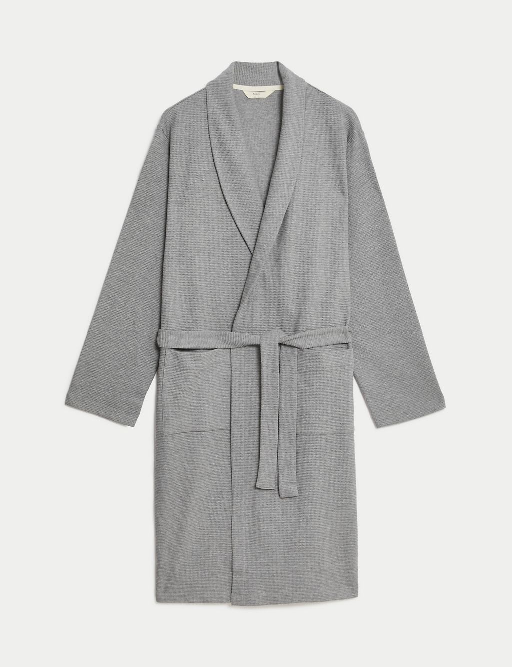 Pure Cotton Waffle Lightweight Dressing Gown 1 of 4