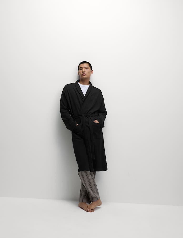 M&s mens towelling dressing gown top