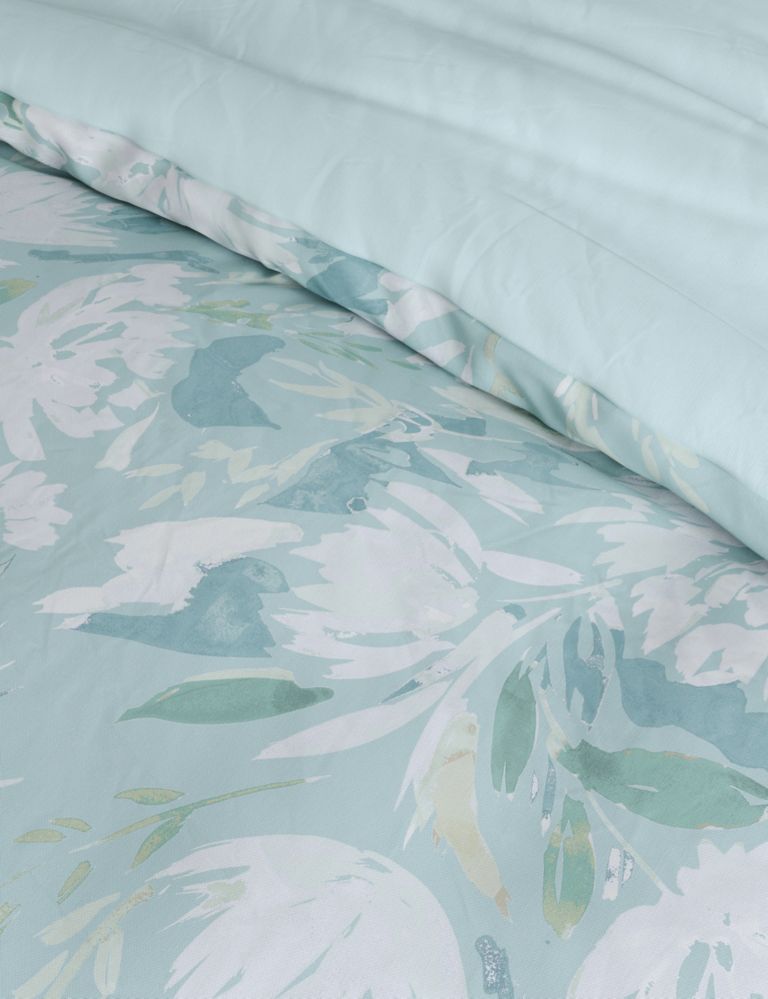 Pure Cotton Watercolour Floral Bedding Set | M&S Collection | M&S