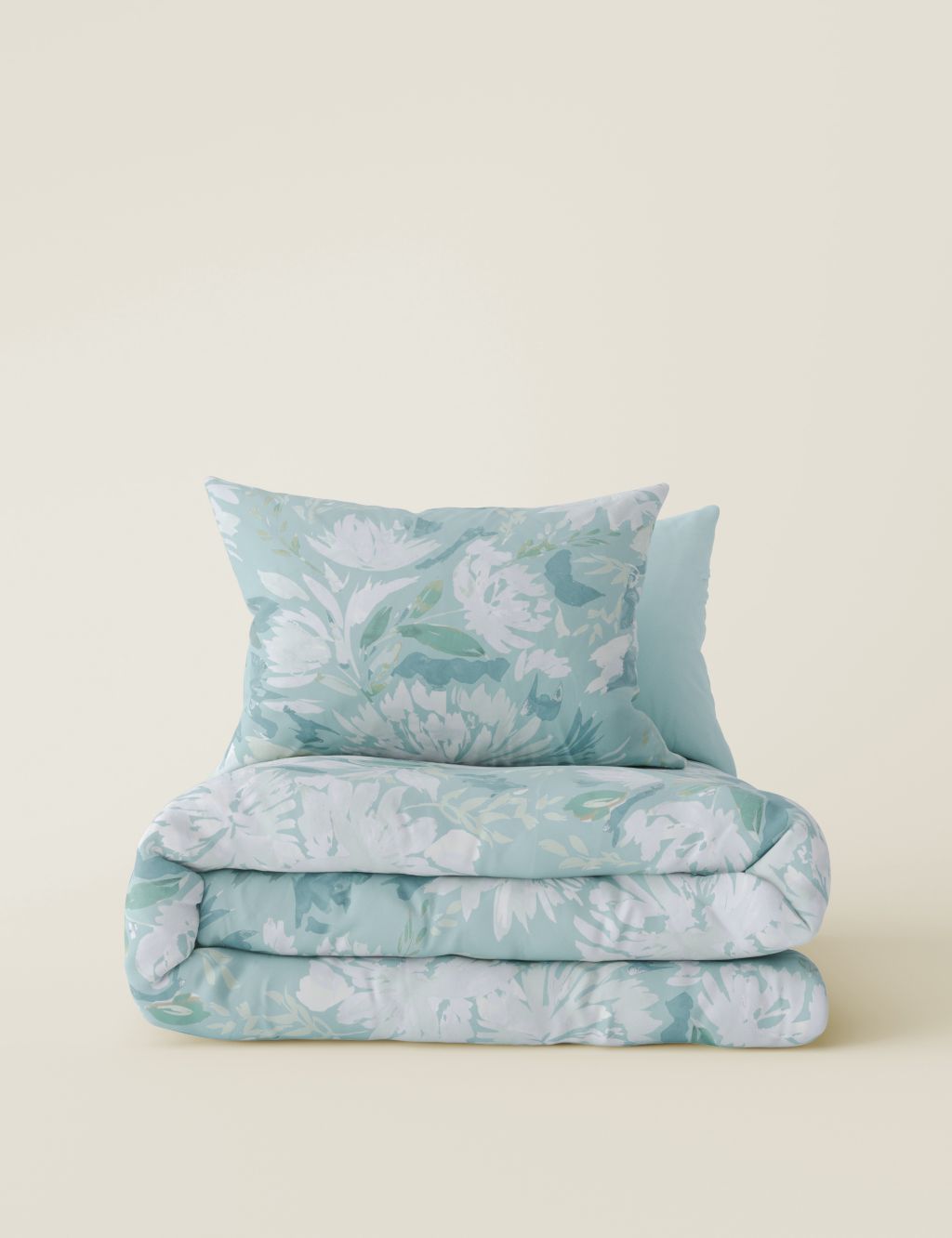 Pure Cotton Watercolour Floral Bedding Set 1 of 4