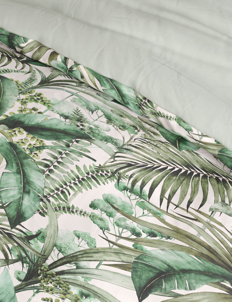 Pure Cotton Watercolour Palm Bedding Set 4 of 6