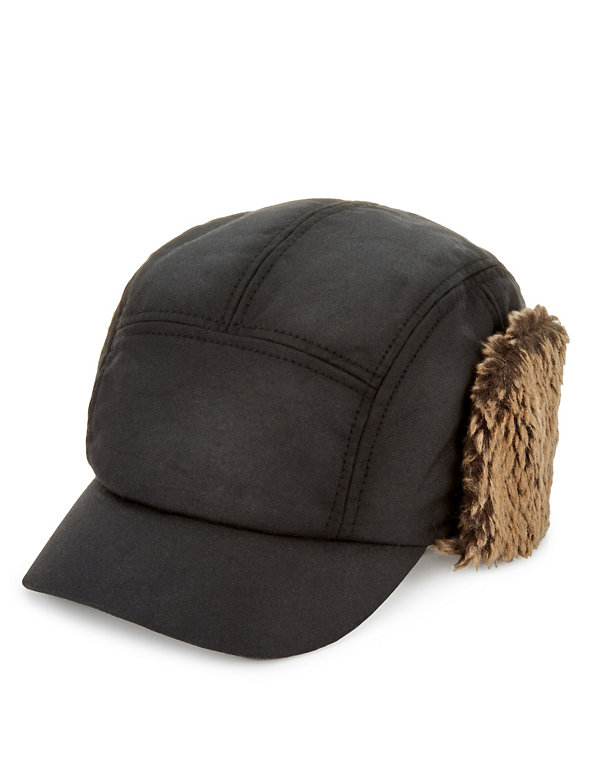 Pure Cotton Waxed Carpenter Thinsulate™ Hat with Stormwear™ Image 1 of 1