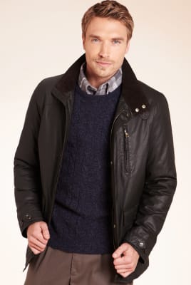 mens wax jackets marks and spencer